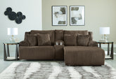 Diamond Furniture - Ashley Furniture - Top Tier 3-Piece Reclining Sectional Sofa with Chaise - 3-Piece Reclining Sectional Sofa with Chaise - 92705S4